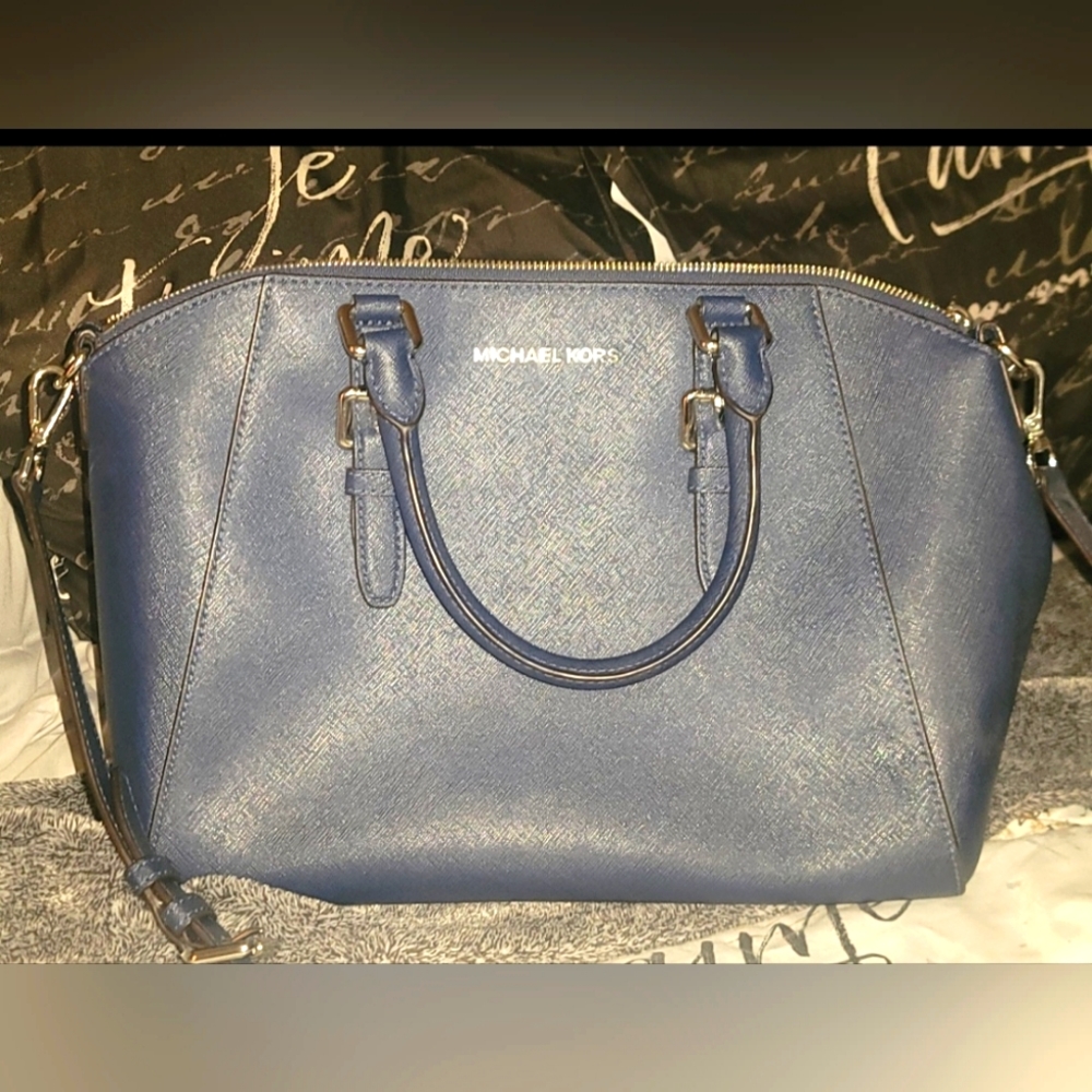 NWOT Michael Kors Satchel Navy Purse